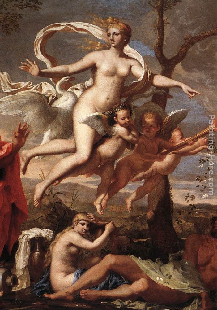 Venus Presenting Arms to Aeneas [detail 1] painting - Nicolas Poussin Venus Presenting Arms to Aeneas [detail 1] art painting